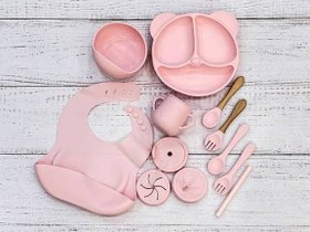 تصویر ست ظرف غذای کودک سیلیکونی 