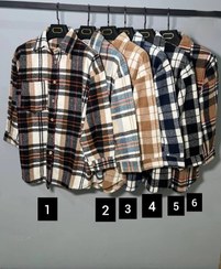 تصویر مانتو تک جیب چهار خونه پشمی 