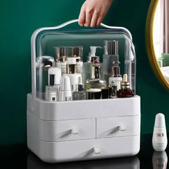 تصویر استند لوازم آرایشی سه کشویی ا Three-drawer cosmetics stand Three-drawer cosmetics stand