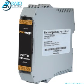 تصویر ترانسمیتر دما مدل PM-TT1R ورودی PT100 برند پارس مگا 