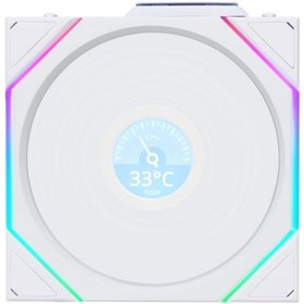 تصویر فن کیس Lian Li Uni Fan TL Wireless 120 LCD Triple White 