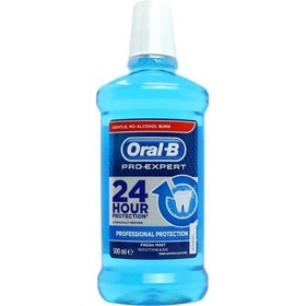 تصویر دهان شویه اورال بی پرو اکسپرت OralB Pro-Expert Mouthwash حجم ۵۰۰ میلی لیتر oralB Pro Expert 24Hour Protection 500 ml