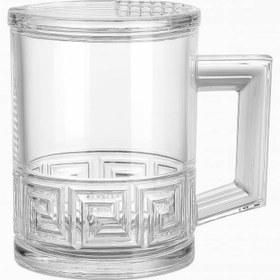 تصویر لیوان دمنوش ساز وارداتی ساز طرح ورساچه مدل LXCY011-2 بسته 2 عددی 