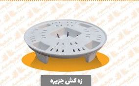 تصویر زیرگلدان مدل زهکش قطر۱۲سانت(جزیره)رنگ سفید سایزسه۴۸عددی 