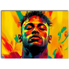 تصویر متال پوستر Neymar کد F007 