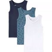 تصویر پک سه تایی رکابی نخی پسرانه نوزادی لوپیلو 