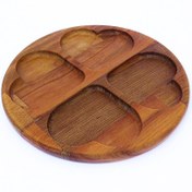 تصویر اردو خوری گرد قلبی چهار خانه قطر 25 