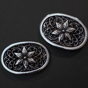 تصویر سگک کمربند کروم هارتز - گل 