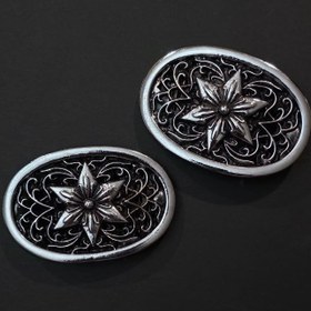 تصویر سگک کمربند کروم هارتز - گل 