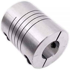 تصویر کوپلینگ انعطاف پذیر 5x12x30 ویژه دستگاه سی ان سی / CNC Stepper Motor Flexible Coupling 5x12x30 