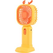 تصویر پنکه رومیزی شارژی مدل 1C چند رنگ 