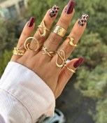 تصویر پک انگشتر چنتایی - طلایی 