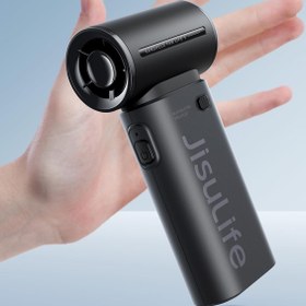تصویر فن دستی قابل حمل JISULIFE، پنکه شارژی مینی یو اس بی [زمان خنک کننده حداکثر 12 ساعت]، باتری کوچک 3600 میلی آمپر ساعتی برای آرایش شخصی/پنکه مژه، پنکه جیبی با 5 سرعت برای زنان مردانه کمپینگ در فضای باز مشکی - ارسال 20 روز کاری ا JISULIFE Portable Handheld Fan, Mini USB Rechargeable Fan [12H Max Cooling Time], 3600mAh Small Battery Personal Makeup/Eyelash Fan, Pocket Fan with 5 Speeds for Women Men Travel Camping Outdoor Black JISULIFE Portable Handheld Fan, Mini USB Rechargeable Fan [12H Max Cooling Time], 3600mAh Small Battery Personal Makeup/Eyelash Fan, Pocket Fan with 5 Speeds for Women Men Travel Camping Outdoor Black