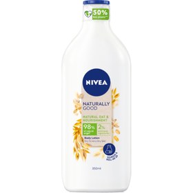 تصویر لوسیون بدن نیوآ Nivea مدل Naturally Good مناسب پوست خشک حجم 350 میل 