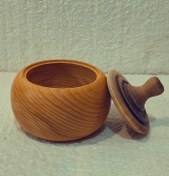 تصویر قندون چوبی طرح A Wooden basket