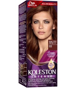 تصویر رنگ موی شدید 305/77 کاکائو برند wella Intense Hair Color 305/77 Cacao