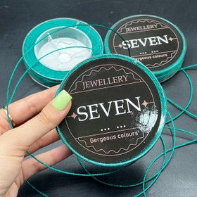 تصویر نخ دستبندی لمه دار سبز 