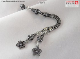 تصویر کرکوش نقره طرح شکوفه کد 94204 