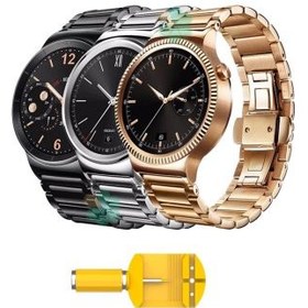 تصویر بند فلزی ساعت هوشمند هواوی واچ نسل یک Huawei Watch 