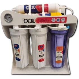 تصویر دستگاه تصفیه آب خانگی CCK ایرانی ۶ مرحله‌ای با فیلتر ممبران و مینرال 