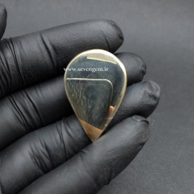 تصویر نگین سنگ پیریت طلایی آینه ای (کدA857) 