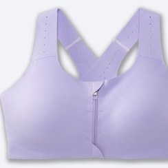 تصویر نیم تنه ورزشی زنانه بروکس مدل Brooks Dre Zip 2.0 Sports Bra|یاسی 