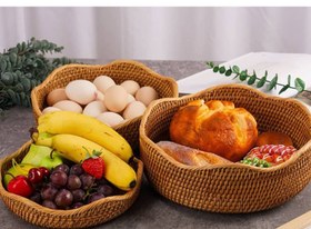 تصویر سبدحصیری ۳تایی 