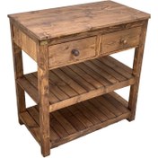 تصویر کافی بار تمام چوب روسی (با دو کشو و سه طبقه) – هاما چوب کد CT10095 