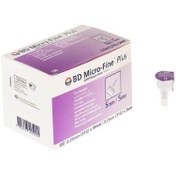تصویر سر سوزن قلم انسولین مدل میکرو فاین سایز ۵ بی دی ۱۰۰ عددی ا BD Micro-Fine Insulin Pen Needles 5mm 100pcs BD Micro-Fine Insulin Pen Needles 5mm 100pcs