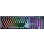 تصویر کیبورد گیمینگ اونیکوما مدل G27 RGB سوییچ آبی رنگ مشکی 