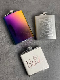 تصویر قمقمه جیبی استیل - هولوگرامی 