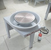 تصویر چرخ سفالگری حرفه ایی پیشروان الکترونیک مدل پدال دار-مدل P1--مناسب آپارتمان وکارگاهی 