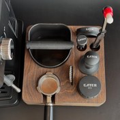 تصویر ست تجهیزات قهوه ۸ تیکه با ناک باکس مربع 