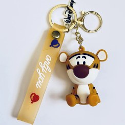 تصویر جاسوئیچی سیلیکونی طرح ببر کارتون پو 