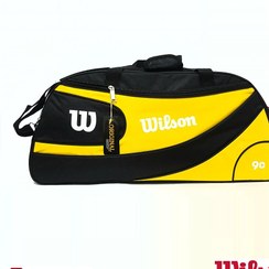 تصویر ساک ورزشی برزنتی ویلسون Wilson سایز بزرگ زرد 