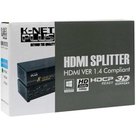 تصویر اسپلیتر 2 پورت HDMI کی نت پلاس KPS642 K-NET Plus KPS642 2Port HDMI Splitter