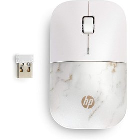 تصویر ماوس بی‌سیم باریک USB HP Z3700 نقره‌ای 2.4 گیگاهرتزی با سنسور نوری LED آبی 1200 DPI، عمر باتری تا 16 ماه HP Z3700 Silver 2.4 GHz USB Slim Wireless Mouse with Blue LED 1200 DPI Optical Sensor, Up to 16 Months Battery Life