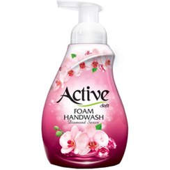 تصویر مایع دستشویی فوم صورتی Diamond اکتیو (500 گرم) 