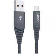 تصویر کابل شارژر USB به MicroUSB ویدوی مدل CB491V طول 1.2 متر 