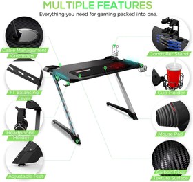 تصویر میز گیمینگ Eureka Ergonomic مدل Z1S PRO 