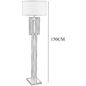 تصویر آباژور ایستاده چوبی چشمه نور مدل ML7032/BR 