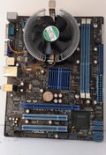 تصویر باندل مادربرد سی پی یو ایسوز مدل P5G41T-M LX2/GB در حد نو BANDEL MAINBOARD ASUS CPU FAN