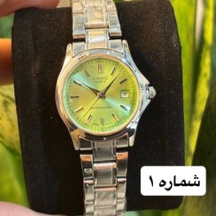 تصویر ساعت مچی مردانه کاسیو کلاسیک صفحه گرد مشکی 