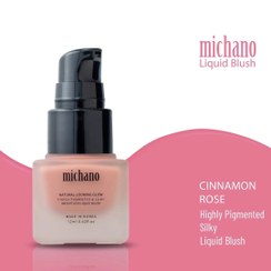 تصویر رژگونه مایع میچانو رنگ Pink Peony حجم ۱۲ میل 