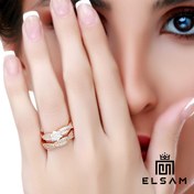 تصویر انگشتر طرح طلا مدل ES1010 با جنس استیل 