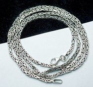 تصویر گردنبند و زنجیر نقره مردانه 