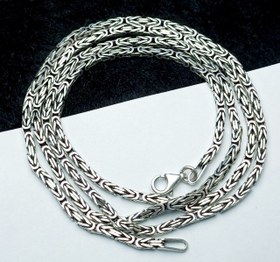 تصویر گردنبند و زنجیر نقره مردانه 