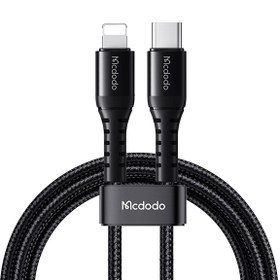 تصویر کابل تبدیل Mcdodo CA-563 Type-C To Lightning 3A PD 36W 1m MCDODO CA-563 TYPE-C TO LIGHTNING 3A PD 36W 1M FAST CHARGING CABLE