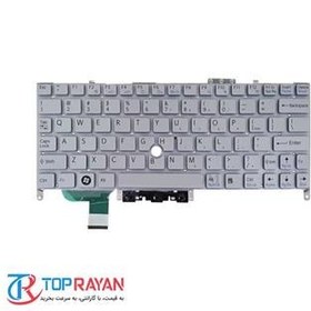 تصویر کیبرد لپ تاپ سونی VGN-P نقره ای-اینترکوچک بدون فریم Sony Keyboard Laptop Sony VGN-P