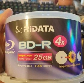 تصویر بلوری خام ری دیتا مدل A1 ظرفیت 25GB بسته 1 عددی 25 RIDATA BDR BLUERAY 